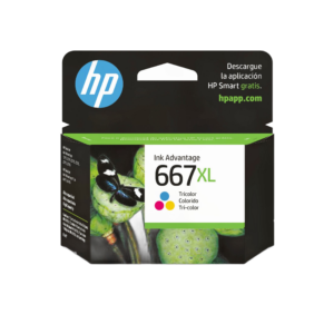 Cartucho de Tinta HP 667XL Tricolor Original — Para Impresoras