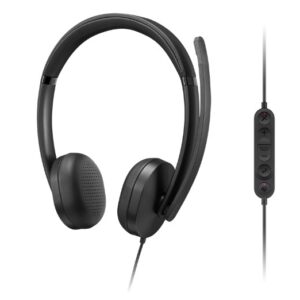 Auriculares Alámbrico Lenovo VoIP Headset 5000 — USB Tipo C, Negro