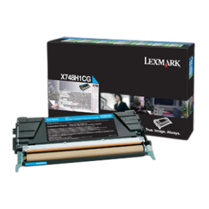 Cartucho de Tóner Lexmark X748H1CG — Original Cian