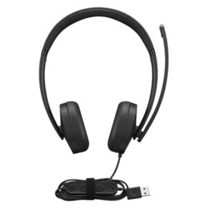 Auriculares Alámbrico Lenovo — Diadema, USB tipo A, Negro