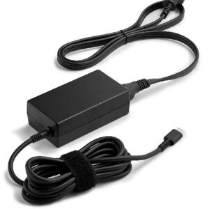 Adaptador de Poder USB-C 65W Poly — Kit de Cargador y Cuerda, Negro
